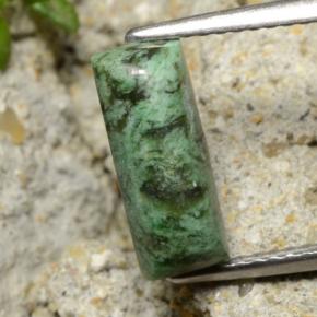 maw-sit-sit Verde natural de 2.16 ct, Corte Baguette, Opaco