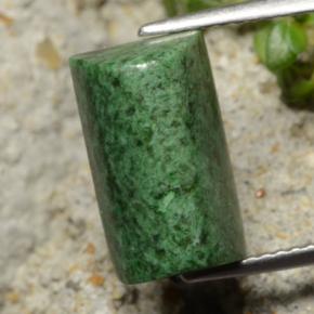 Maw-sit-sit verde natural de 6,52 ct, baguette, opaco