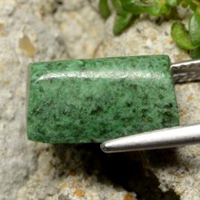 Maw-sit-sit verde natural de 6,52 ct, baguette, opaco