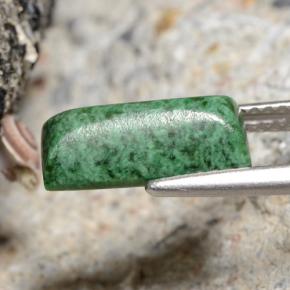 Maw-sit-sit verde natural de 3,15 ct, baguette, opaco