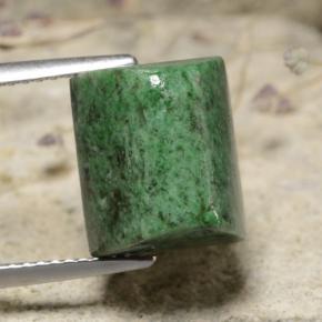 Maw-sit-sit verde natural de 8,92 ct, baguette, opaco