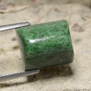 Maw-sit-sit verde natural de 8,92 ct, baguette, opaco
