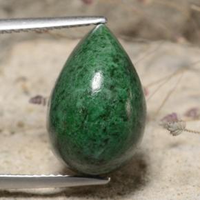 maw-sit-sit Verde natural de 11.72 ct, En forma de pera, Opaco