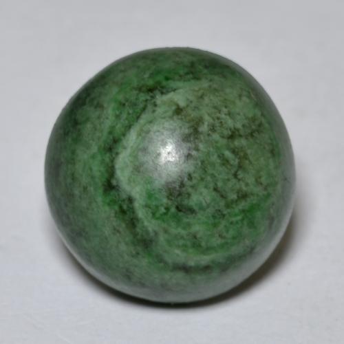 maw-sit-sit Verde oscuro natural de 8.95 ct, Corte Redondo, Opaco