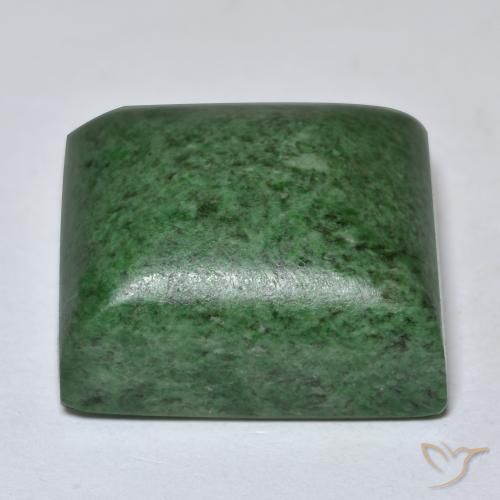 maw-sit-sit Verde oscuro natural de 48.39 ct, Corte Baguette, Opaco