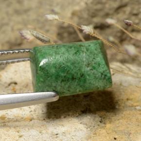 maw-sit-sit Verde oscuro natural de 6.77 ct, Corte Baguette, Opaco