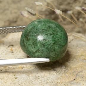 maw-sit-sit Verde pino pálido natural de 10.02 ct, Redondo, Opaco