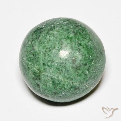 maw-sit-sit Verde oscuro natural de 19.00 ct, Redondo, Opaco