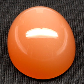 Piedra de luna naranja natural de 81,53 ct, transparente, transparente / translúcido