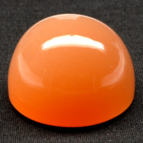 Piedra de luna naranja natural de 81,53 ct, transparente, transparente / translúcido
