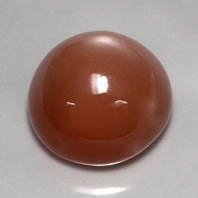 Piedra de luna naranja natural de 57,43 ct, corte redondo, opaco