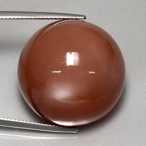 Piedra de luna naranja natural de 57,43 ct, corte redondo, opaco
