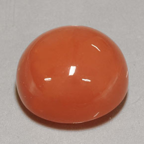 Piedra de luna naranja natural de 20,38 ct, transparente, transparente / translúcido