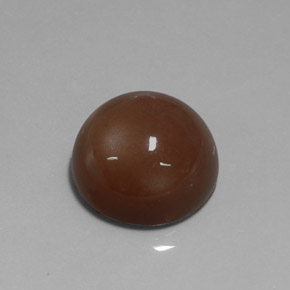 Piedra de luna marrón natural de 20,19 ct, corte redondo, opaco