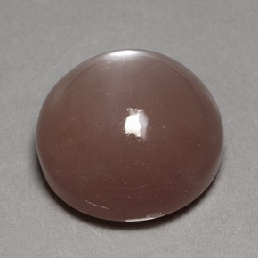 Piedra de luna marrón natural de 24,70 ct, corte redondo, opaco