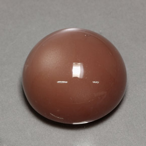 Piedra de luna naranja natural de 24,39 ct, corte redondo, opaco