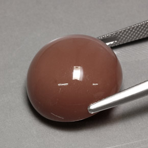 Piedra de luna naranja natural de 24,39 ct, corte redondo, opaco
