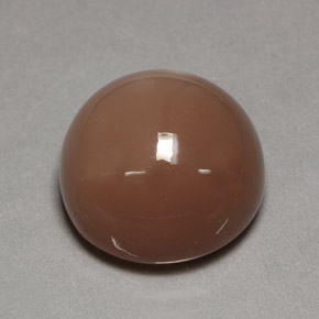 Piedra de luna naranja natural de 26,55 ct, corte redondo, opaco