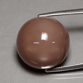 Piedra de luna naranja natural de 26,55 ct, corte redondo, opaco