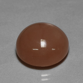 Piedra de luna naranja natural de 22,69 ct, corte redondo, opaco