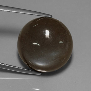 Piedra de luna marrón natural de 23,55 ct, corte redondo, translúcido