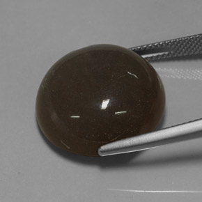 Piedra de luna marrón natural de 23,55 ct, corte redondo, translúcido