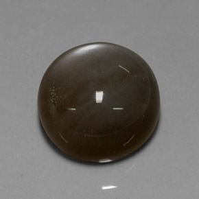 Piedra de luna marrón natural de 29,60 ct, corte redondo, translúcido