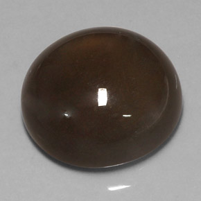 Piedra de luna marrón natural de 18,40 ct, corte redondo, translúcido