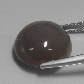 Piedra de luna marrón natural de 19,43 ct, corte redondo, translúcido