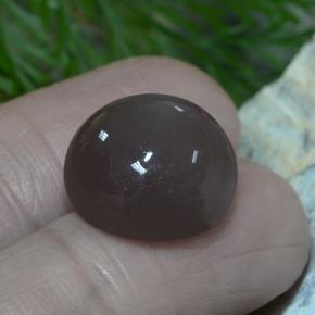 Piedra de luna marrón natural de 12,26 ct, corte redondo, translúcido