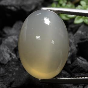 Piedra de luna marrón natural de 25,19 ct, transparente, transparente / translúcido