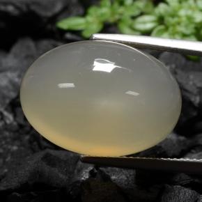 Piedra de luna marrón natural de 25,19 ct, transparente, transparente / translúcido