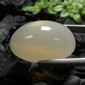 Piedra de luna marrón natural de 25,19 ct, transparente, transparente / translúcido
