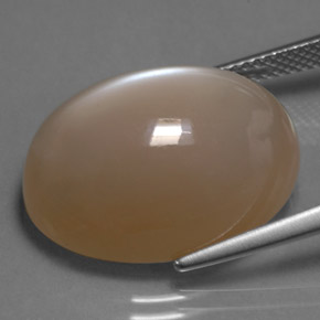 Piedra de luna crema natural de 20,29 ct, corte óvalo, translúcido