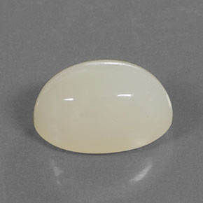 Piedra de luna crema natural de 10,37 ct, corte óvalo, translúcido