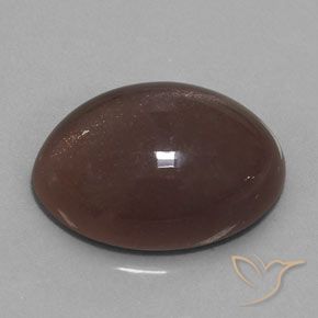 Piedra de Luna Marrón medio natural de 20.00 ct, Ovalada, Opaco