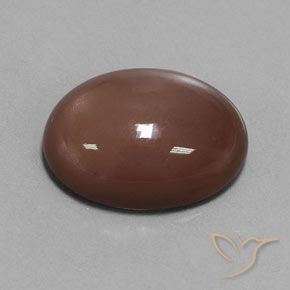 Piedra de Luna Marrón rojizo natural de 18.34 ct, Ovalada, Opaco