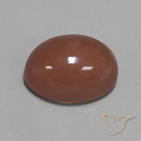 Piedra de Luna Marrón medio natural de 23.67 ct, Ovalada, Opaco