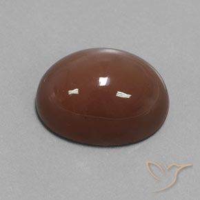 Piedra de Luna Marrón cálido intenso natural de 23.52 ct, Ovalada, Opaco