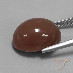 Piedra de Luna Marrón cálido intenso natural de 23.52 ct, Ovalada, Opaco