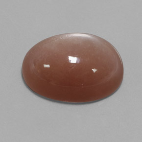 Piedra de luna naranja natural de 26,52 ct, corte óvalo, opaco