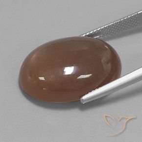 Piedra de Luna Marrón expreso natural de 22.15 ct, Ovalada, Opaco