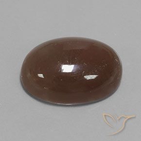 Piedra de Luna Marrón medio natural de 22.96 ct, Ovalada, Opaco