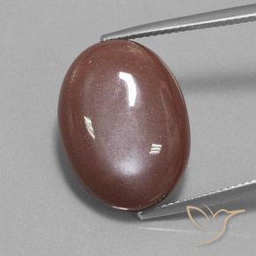 19.73ct Natural Marrón canela Piedra de Luna, Ovalada, Opaco, Photo A