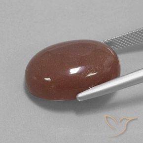 Piedra de Luna Marrón canela natural de 19.73 ct, Ovalada, Opaco