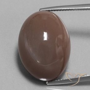 29.70ct Natural Marrón expreso Piedra de Luna, Ovalada, Opaco