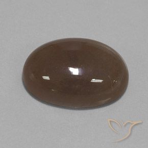 Piedra de Luna Marrón medio natural de 22.19 ct, Ovalada, Opaco