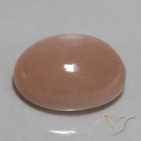 Piedra de Luna Naranja medio natural de 28.17 ct, Ovalada, Opaco