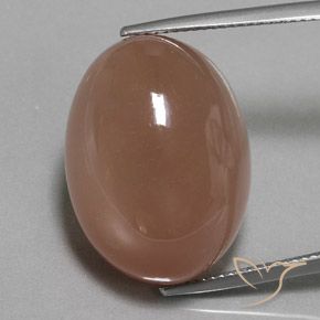 29.74ct Natural Marrón Piedra de Luna, Ovalada, Opaco