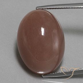 26.33ct Natural Marrón canela Piedra de Luna, Ovalada, Opaco